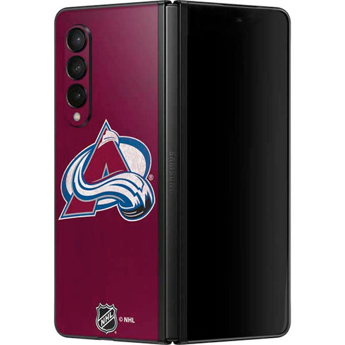 NHL Colorado Avalanche Distressed Galaxy Z Fold3 5G Skin